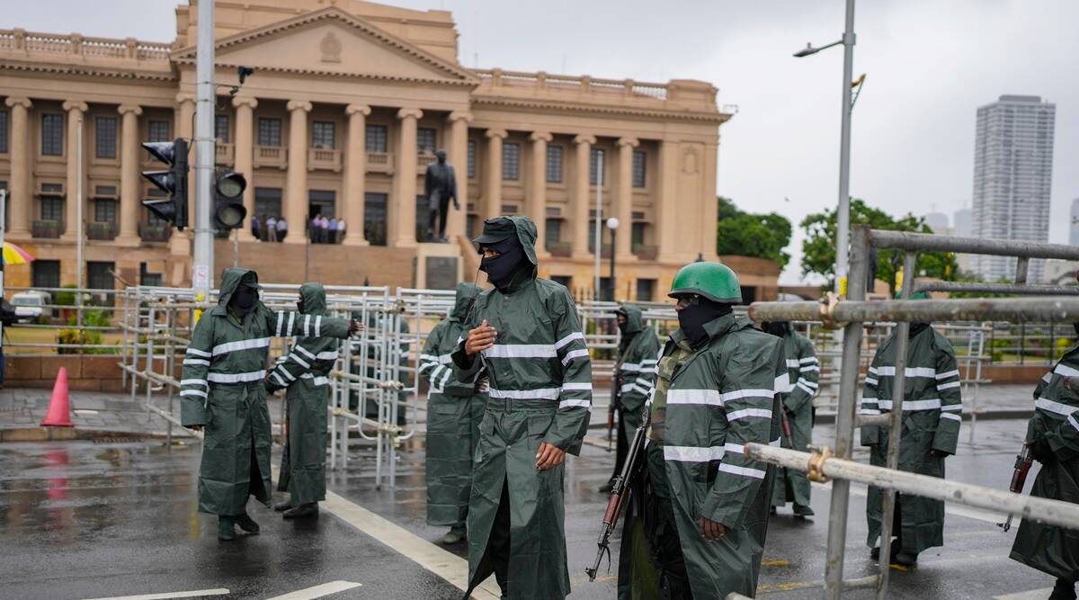 Sri Lankan Troops Tear Down Protest Camp Outside the President’s Office