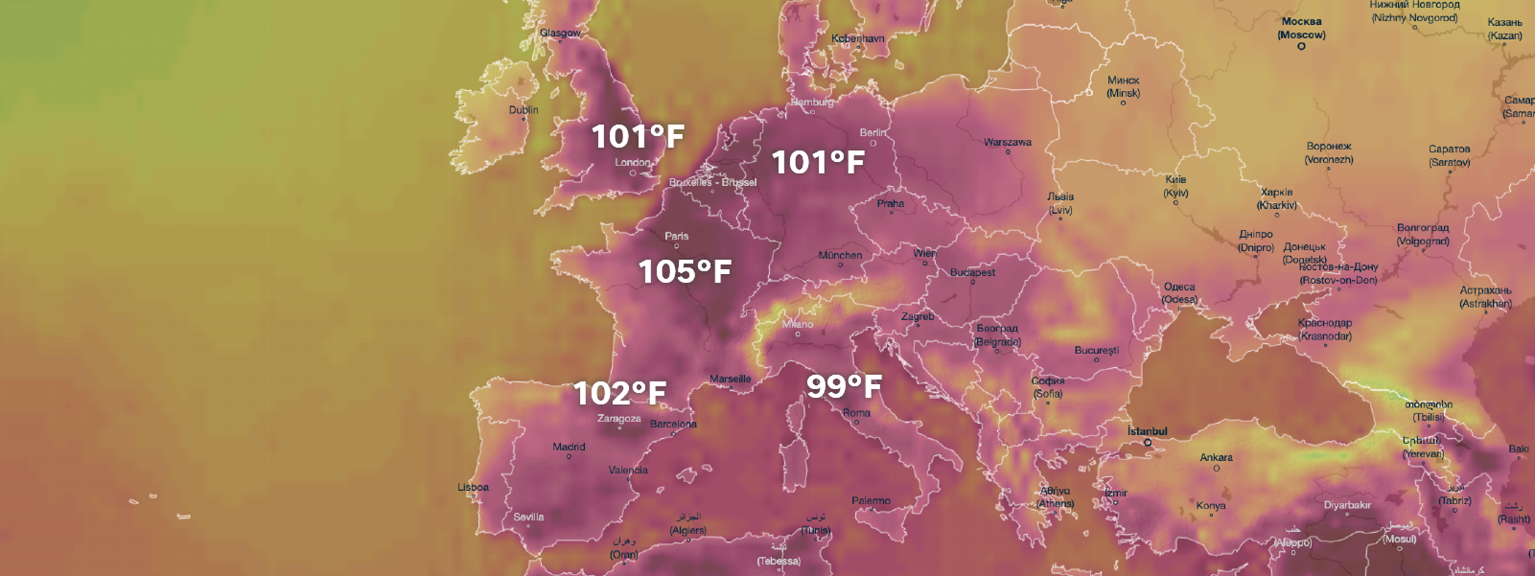 The Temperatures have been Scorching all Over the World