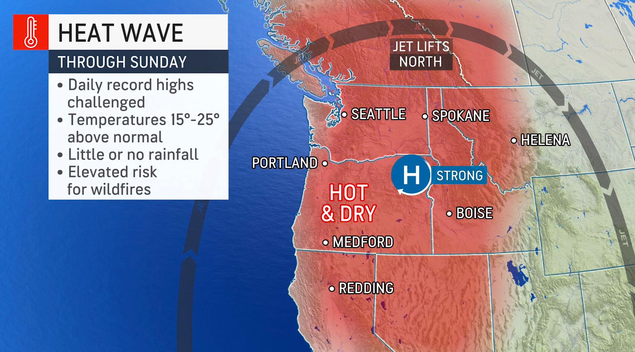 Weekend Forecast: The Pacific Northwest will Experience More Heat